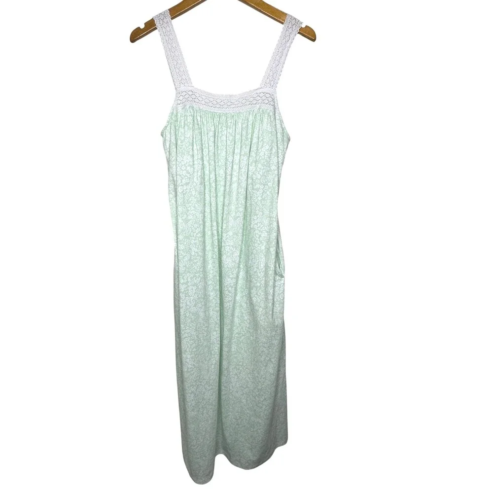 Charter Club Intimates‎ Nightgown Butterfly Paisley Green XS NEW